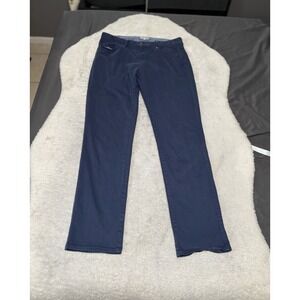 Peter Millar Mens Blue Slim Straight Chino Crown Pants Size 35x33